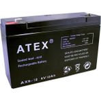 Uravas Store Atex AX-6V 12 Ah 151X50X94MM Kuru Akü