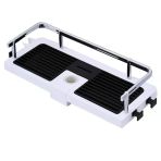 Uravas Store® Banyo Direğine Asılabilir Köşelik Şampuanlık Sabunluk Çift Askılı Düzenleyici Raf Paslanmaz