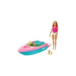 Uravas Store Barbie Bebek ve Teknesi Barbie Bebek ve Teknesi, Oyuncak Köpek ve Aksesuarlar Ile Suda Yüzer, 3-7 Y