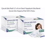 Uravas Store Çocuk Göz Pedi 5.7 x 8 cm Steril Yapışkanlı Göz Bandı Desenli Çocuk Göz Kapama Pedi 50’li 2 Kutu