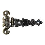 Uravas Store Dekoratif, Sac Tek Kuyruklu Menteşe - 40X68 Mm, Küçük, Antik, 1 Adet