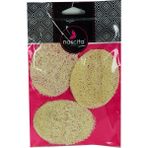 Uravas Store Doğal Kabak Lifli Peeling Oval Yüz Pedi Kese 3 Adet 9x7 cm