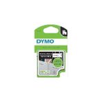 Uravas Store Dymo S0718060, Yüksek Performans Kalıcı Polyester (12 mm x 5,5 Mt), Siyah/beyaz (16959)