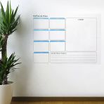 Uravas Store® Haftalık Planlayıcı Manyetik Duvar Stickerı Takvim 56 Cm X 70 Cm