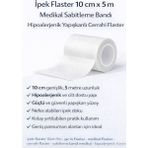 Uravas Store Ipek Flaster 10 cm x 5 M Sabitleme Bandı Hipoalerjenik Yapışkanlı Cerrahi Flaster