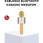 Uravas Store Karaoke Mikrofonu Bluetooth USB Aux Girişli Yankı Efektli