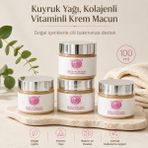 Uravas Store Kuyruk Yağı ve Kolajen Içerikli Bitkisel Krem Macun 100 ml – Vitamin Destekli Cilt Bakım Kremi
