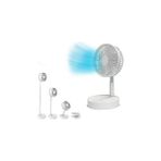 Uravas Store Livington Fold &amp; Cold – Uzatılabilir Mini Vantilatör, Pilli, Güçlü USB Vantilatör, 10 Saat Çalı