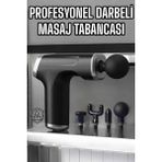 Uravas Store Masaj Tabancası 4 Başlıklı Kas ve Vücut Ağrıları Için Şarjlı Darbeli