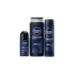 Uravas Store Men Erkek Çeyiz Bohça Seti Deep Dimension, Duş Jeli 500ML, Sprey Deodorant 150ML, Roll-On 50ML - Seçenek