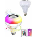Uravas Store Mey Ithalat® Bluetooth Hoparlör Akıllı Rgb LED Işık Renk Değiştirme Ses Bombası Ampül Görünümlü