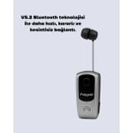Uravas Store Mey Ithalat® Geri Çekilebilir Kablolu Bluetooth Iş Kulaklığı