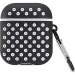 Uravas Store Newface Apple Airpods 2 (2.nesil) Spor Delikli Kılıf - Siyah-Beyaz - (ClearEyelets)Black-RadiantOrchid