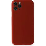 Uravas Store Newface Apple Iphone 11 Pro Max Kılıf Pp Ultra Ince Kapak - Kırmızı - (ClearEyelets)Black-RadiantOrchid
