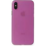 Uravas Store Newface Apple Iphone x Kılıf Pp Ultra Ince Kapak - Pembe - (ClearEyelets)Black-RadiantOrchid