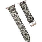 Uravas Store Newface Apple Watch 38MM Creeper Desenli Kordon - Siyah