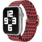 Uravas Store Newface Apple Watch 38MM Star Kordon - Zigzag Kırmızı-Siyah