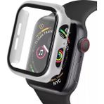 Uravas Store Newface Apple Watch 40MM Camlı Kasa Ekran Koruyucu - Gümüş