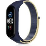 Uravas Store Newface Xiaomi Mi Band 4 Hasırlı Cırtcırtlı Kordon - Sarı-Lacivert