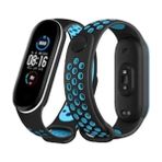 Uravas Store Newface Xiaomi Mi Band 4 Spor Delikli Kordon - Siyah-Turkuaz - (ClearEyelets)Black-RadiantOrchid