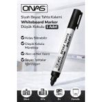 Uravas Store Onas Siyah Beyaz Tahta Kalemi Whiteboard Marker Düşük Kokulu 1 Adet