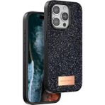 Uravas Store Onegif Apple Iphone 15 Pro Max Bright Simli Kapak - Siyah