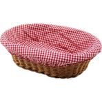 Uravas Store Oval Renkli Bezli Ip Hasir Ekmek Sepeti Kulplu TABAN:11.5X20 - AĞIZ:18X28 Derinlik:7cm (5047)