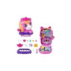 Uravas Store Polly Pocket Midilliyle Rodeo Heyecanı Mikro Oyun Seti Pembe Renkli Eğlenceli Tema 4y+ - Multicolor