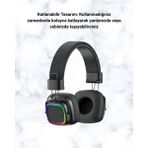 Uravas Store Rgb Işıklı Katlanabilir Bluetooth 5.3 Kulak Üstü Kulaklık - --