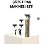 Uravas Store T Bıçaklı Profesyonel Çizik Tıraş Makinesi Seti – 120 Dakika Kullanım, Şarjlı &amp; Kablolu - Seçenek