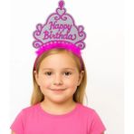 Uravas Store Üreticiniz Pembe Happy Birthday Prenses Tacı – Doğum Günü Taç Anessiworldesuarı