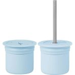 Uravas Store Üreticiniz pipetli Silikon Bardak Seti Mineral Blue / Powder Grey
