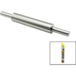 Uravas Store Vocen Rolling Pin Çelik Metal Merdane - Hamur Rulosu Merdane: 25CM - Sap: 2X9CM =T.UZUNLUK:43CM (55