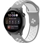 Uravas Store Watch 20MM Spor Delikli Kordon (Saat Değildir) - Gri-Beyaz - Seçenek