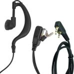 Uravas Store Wln PMR-446 C Tipi Kulak Üstü El Telsizi Ptt Mikrofonlu Kulaklığı 2 Jacklı Aselsan A446 Spiral Arka