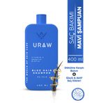 Uraw Blue Yeni Şaç Oluşumu ve Güçlü Kökler İçin Özel Geliştirilmiş 400 ml Şampuan