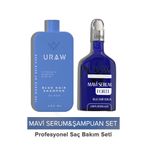 Uraw Dökülme Karşıtı ve Güçlendirici Saç Bakım Seti | Mavi Serum Forte & Mavi Şampuan