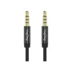 Uray Home 3.5mm Trrs Hi-Fi Örgülü Aux Mikrofon ve Ses Kablosu 1 Metre