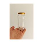 Uray Home 3 Adet 224 ml Cam Kavanoz, Metal Kapaklı, Şeffaf Konserve Kavanozu (224 Mililitre)