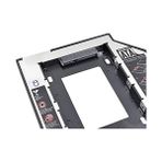 Uray Home AL-4716 Sata HDD Harddisk Caddy Kızak Kutu SSD Notebook, Ikinci HDD Takma, 9.5 mm - 1BW-Beyaz