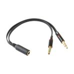 Uray Home Aux To 2 Aux Kablo 3.5 mm Girişini 2 Aux A Çeviren Kablo Mikrofon ve Kulaklık Çevirici Aparat Aux Kulaklık Çoklayıcı No 193