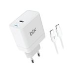 Uray Home Bix BXUC65FTA 65W Pd Typ-C Girişli Pro/air Şarj Cihazı, Air/pro 13/14/15/16 Inç LED Göstergeli ve Tüm Type-C Cihazlarıyla Uyumlu 2 Metre Type-C’den Type-C’ye Kablo - Option-1 - 001-Renkli