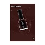 Uray Home Bordo Oje 22 - Yüksek Pigmentli Uzun Süreli Kalıcılık Hızlı Kuruma - Nail Lacquer 22 - 0 - Siyah