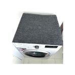 Uray Home Çamaşır Makinası Örtüsü Koruma Matı Kaymaz Taban Sıvı Geçirmez Yıkanabilir - 000-Siyah - Option-1