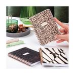 Uray Home Cep Boy 10X14 cm Spiralli Çizgili Karton Kapak 3'lü Defter Seti Leopar - -- - Option-1