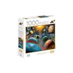 Uray Home Gezegenler 1000 Parça 2,2mm Kalınlık 48X68CM Profesyonel Hobi Puzzle Yapboz Serisi - 01-Mavi