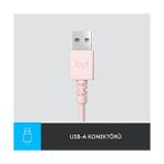 Uray Home H390 Kablolu Kulak Üstü Mikrofonlu Kulaklık, Dijital Ses, Katlanabilir Gürültü Önleyici Mikrofon, Kablo Üzeri Denetimler, Pembe - Option-1 - 001-Renkli