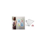 Uray Home Hdg 10 Adet Mıknatıslı Şömiz Manyetik Resim Çerçeve Şeffaf Magnet Şömiz Dosya 10X15 cm - Gri Kenarlı - -- - Option-1
