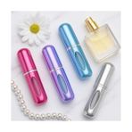 Uray Home Mini Doldurulabilir Parfüm Şişesi – Taşınabilir Seyahat Boy Atomizer Cep Sprey Seti, Pompalı Dolum Kabı, Kompakt, Sızdırmaz ve Dayanıklı Tasarım (Modern, 4 Adet-Pembe, Lila, Açık Mavi, Gümüş) - Option-1