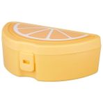Uray Home Okul Için Çatallı Vitamin Beslenme Kabı, Okul Beslenme Kutu ve Çantası, 4 Renk (Limon) - Kestane Akaju - Option-1